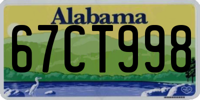 AL license plate 67CT998