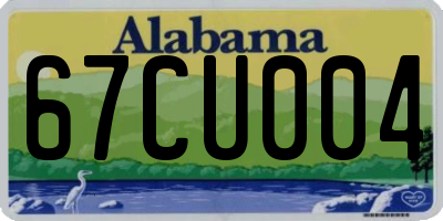 AL license plate 67CU004