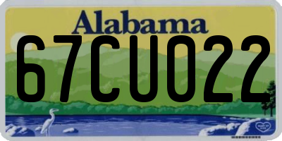 AL license plate 67CU022