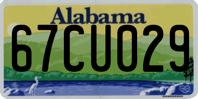 AL license plate 67CU029