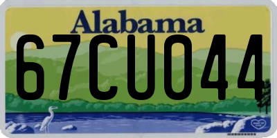 AL license plate 67CU044