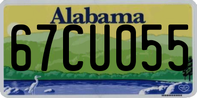 AL license plate 67CU055