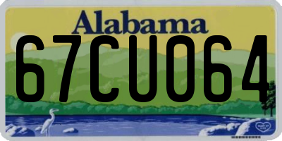 AL license plate 67CU064