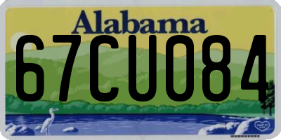 AL license plate 67CU084