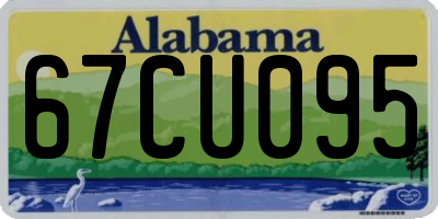 AL license plate 67CU095