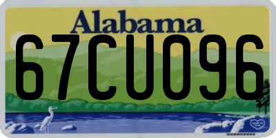 AL license plate 67CU096