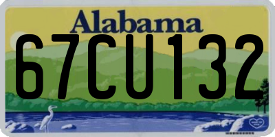 AL license plate 67CU132