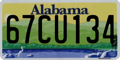 AL license plate 67CU134