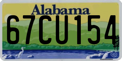 AL license plate 67CU154