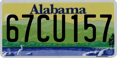 AL license plate 67CU157