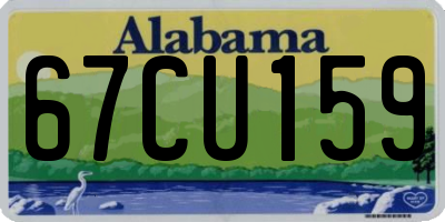 AL license plate 67CU159