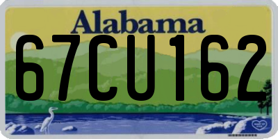 AL license plate 67CU162