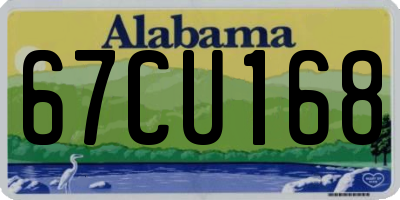 AL license plate 67CU168
