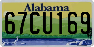 AL license plate 67CU169
