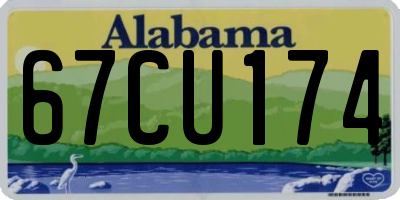 AL license plate 67CU174