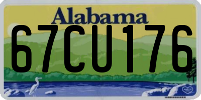 AL license plate 67CU176