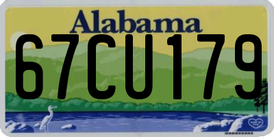 AL license plate 67CU179