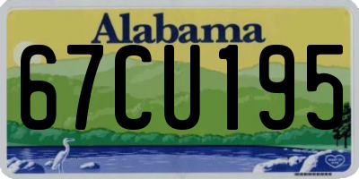 AL license plate 67CU195