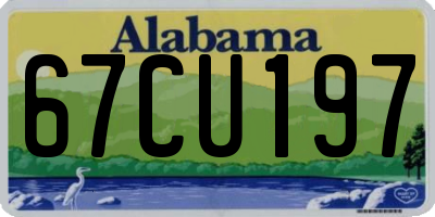 AL license plate 67CU197