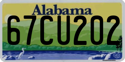 AL license plate 67CU202