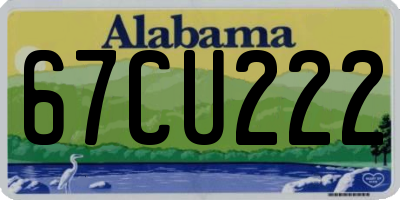 AL license plate 67CU222