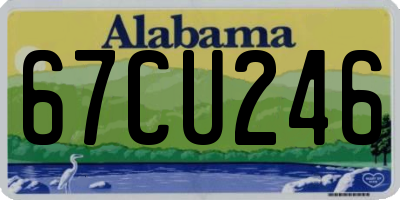 AL license plate 67CU246