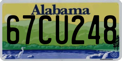 AL license plate 67CU248