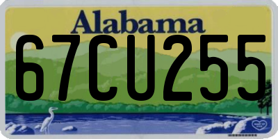 AL license plate 67CU255