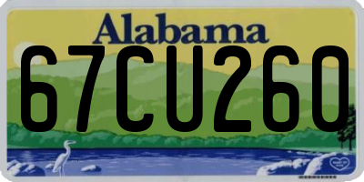 AL license plate 67CU260