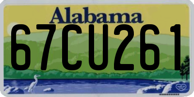 AL license plate 67CU261