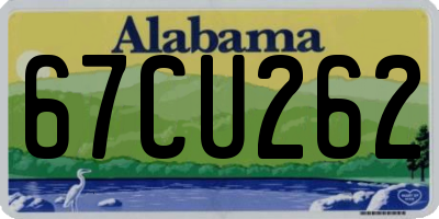 AL license plate 67CU262