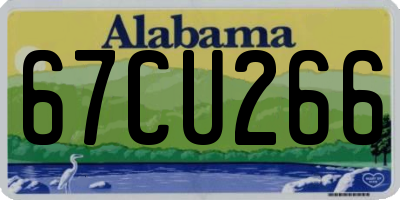 AL license plate 67CU266