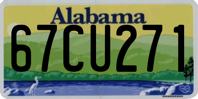 AL license plate 67CU271
