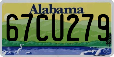 AL license plate 67CU279