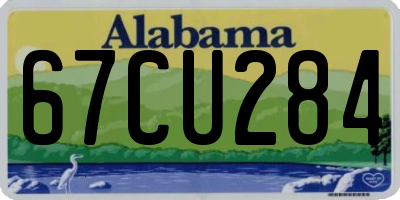 AL license plate 67CU284