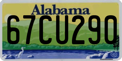 AL license plate 67CU290