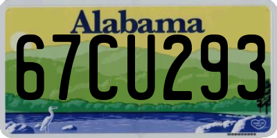 AL license plate 67CU293