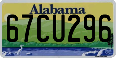 AL license plate 67CU296
