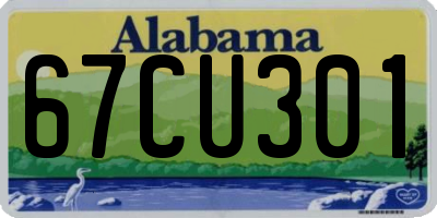 AL license plate 67CU301