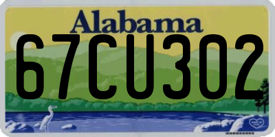 AL license plate 67CU302