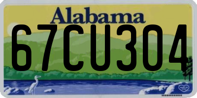 AL license plate 67CU304