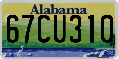 AL license plate 67CU310