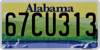 AL license plate 67CU313
