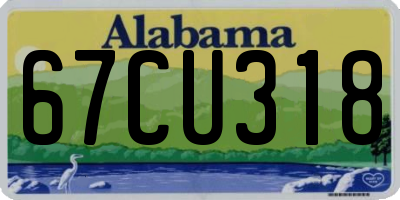 AL license plate 67CU318