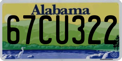 AL license plate 67CU322