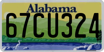 AL license plate 67CU324