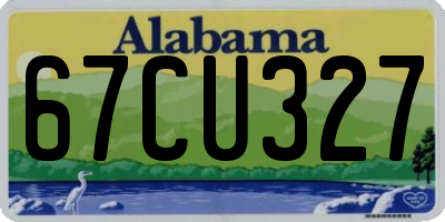AL license plate 67CU327