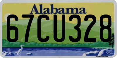 AL license plate 67CU328