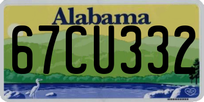 AL license plate 67CU332