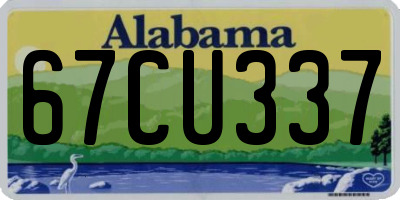 AL license plate 67CU337